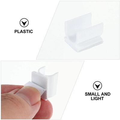 100 Pcs Pen Buckle Adhesive Buckles Clips Whiteboard Clamps