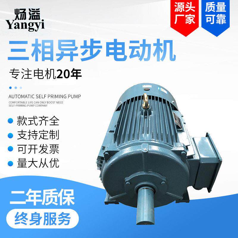 三相异步电动机45kw千瓦YE3-255M-2极全铜马达交流YE3