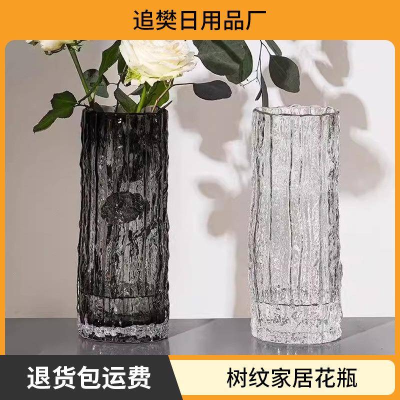 玻璃花瓶透明插花水养鲜花富贵竹风网红插花客厅桌面花瓶摆件
