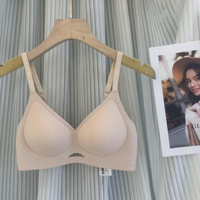 米娅林5517无痕果冻胶螺纹小胸聚拢防下垂提拉胸罩美背固定杯文胸