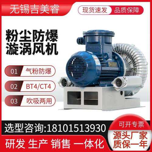 双段式离心漩涡式鼓风机FBZ-RB94S真空负压防爆风机旋涡气泵25KW