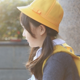 日本小学生帽子夏天幼儿园班帽定制小黄帽渔夫帽男女儿童亲子盆帽