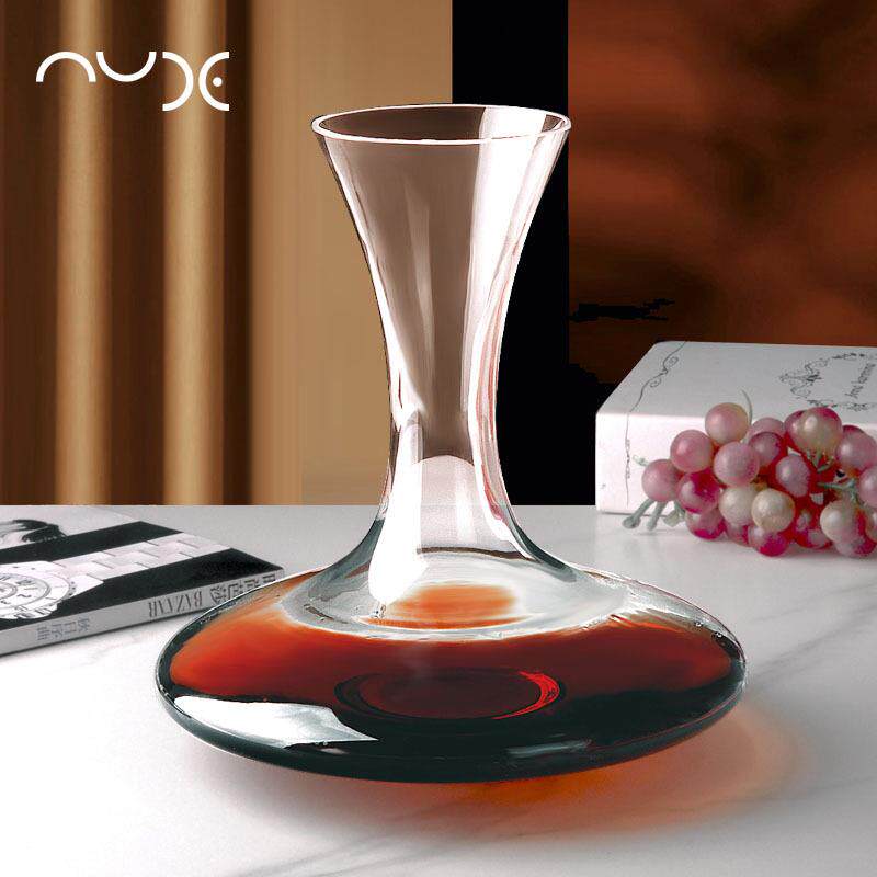 土耳其进口nude无铅水晶玻璃家用创意带盖瓶塞红酒醒酒器分酒器