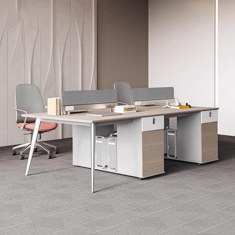 职员办公桌简约现代办公室桌椅组合四人位员工位六人多人屏风卡座