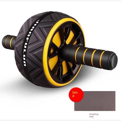 dual abs abdominal roller wheel exerciser workout body train