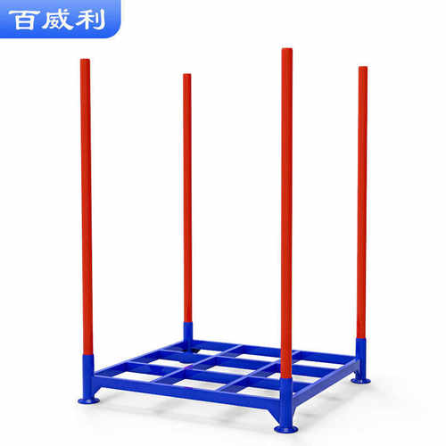 厂家定制仓储插管堆垛货架圆管立柱插入式冷库钢材仓库托盘货架