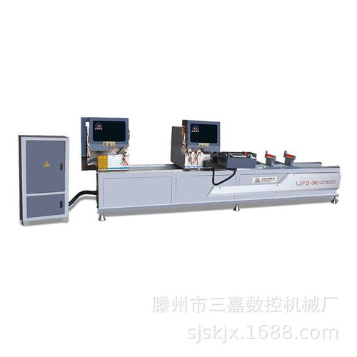 铝合金型材双头切割锯床灯箱相框边框加工切割机设备双头切角机