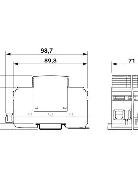 菲尼克斯浪涌保护器2907155 VAL-MS 120/2光伏 风 力发 电防雷器