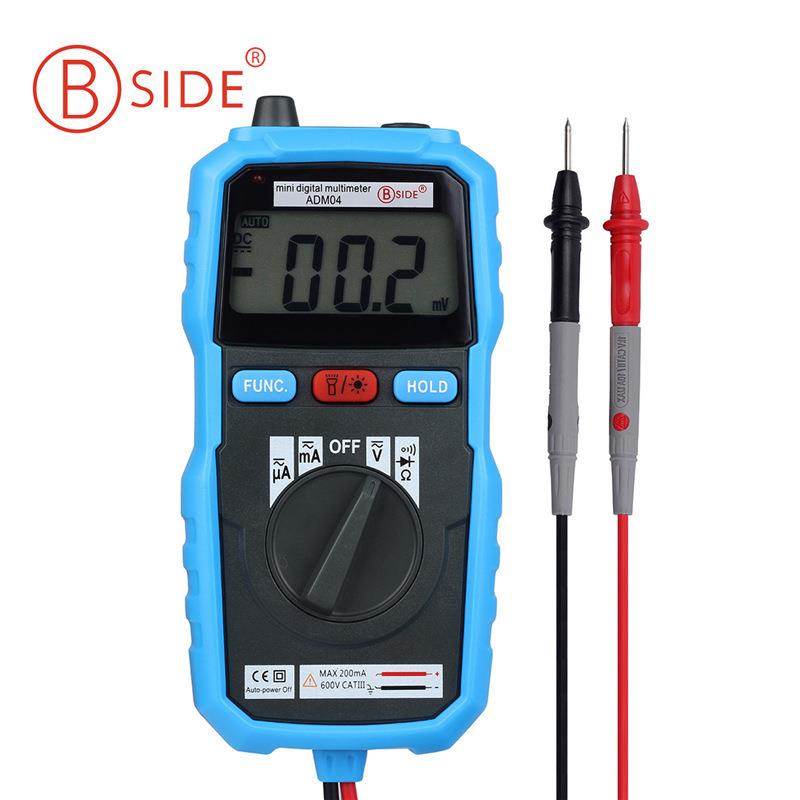 BSIDE数字万用表ADM04迷你一体式自动量程电流电压表2000字表
