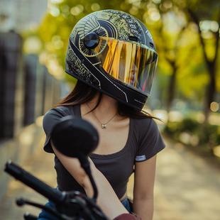 4XL冬季 正品 FAS盔E复ED古头男女摩托车哈雷机车巡认航全盔大码