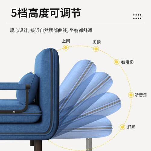 铁YKO艺沙发用可折叠沙发床小户台型客厅两功能阳书房单双多人伸