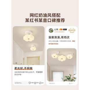 间过道创意简约吸顶灯现代阳灯奶油灯台灯衣帽走廊灯灯玄关个性 风