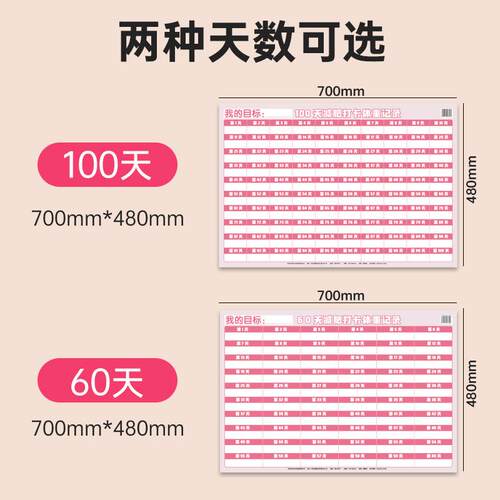60/100 Day Motivational Self-Discipline Plan Wall Sticker -