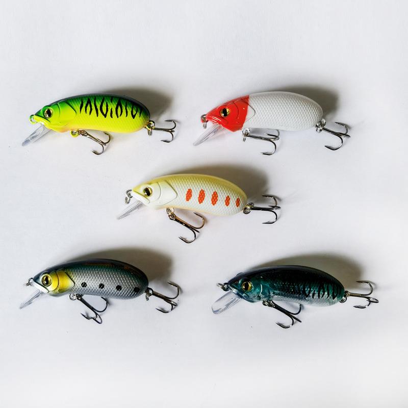 缓沉路亚饵CC60小胖米诺海淡水钓翘嘴石斑黑鱼军鱼夜钓CC50假饵