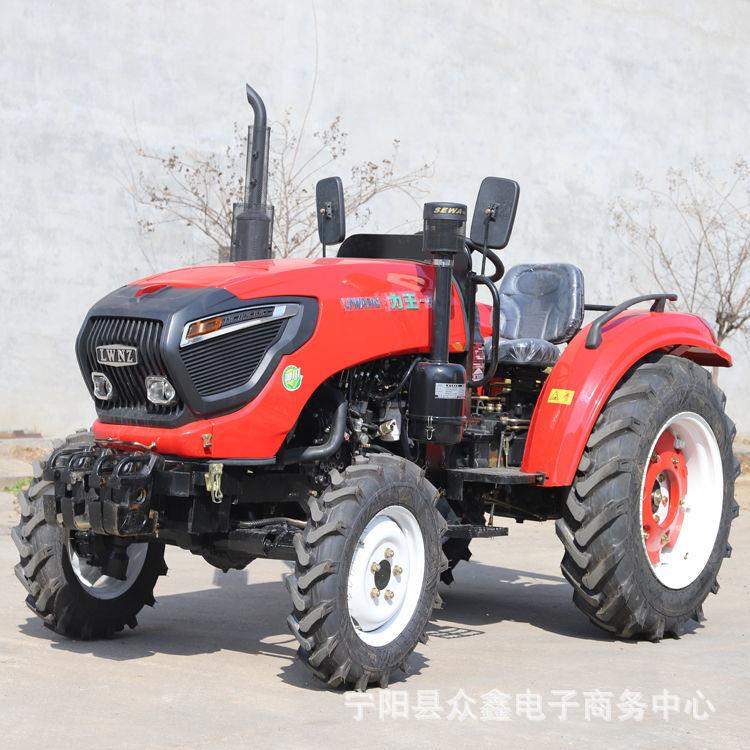 中型马力拖拉机力王504拖拉机多缸车农用小四轮可带旋耕机