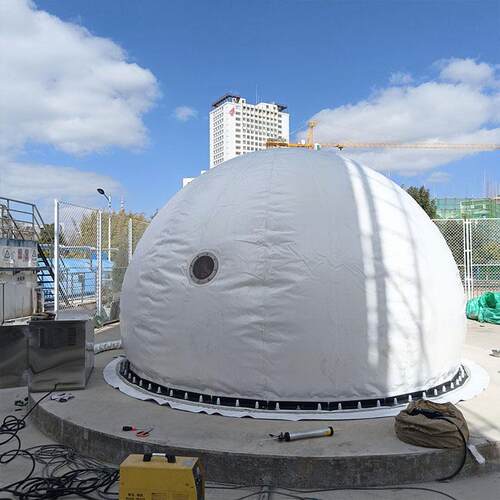 琪源PVDF垃圾填埋场储气柜1000立方双膜储气柜