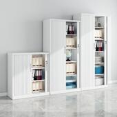 推拉档卷门柜办公54651文件柜案柜财务凭证纳资料收柜柜钢制衣柜