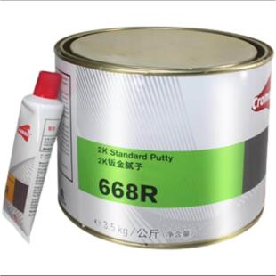 杜邦668R钣金灰色爱实德汽车腻子腻子膏合金灰色耐高温快干抗裂坑