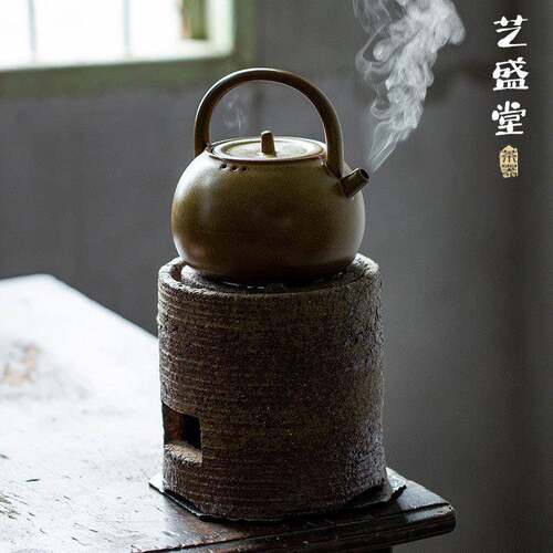 柴烧炭炉复古手工煮茶炉老式工夫茶碳炉风炉木炭烧水炉耐高温火炉