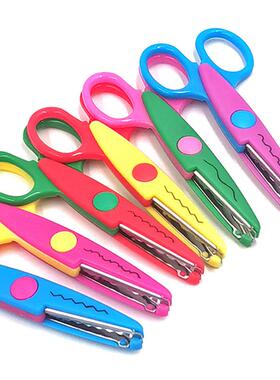 Wavy lace scissors photo pattern cutting DIY craft fun stati
