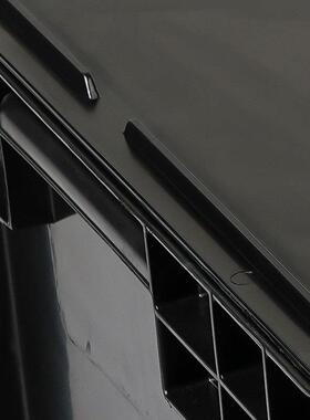 防静件电周转箱带盖转FEQ箱黑色周整电理收纳箱子元件盒物料零盒