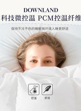 DOW枕NLAND95白鹅绒乳胶枕头护颈枕睡眠枕绒枕鹅QHO绒助枕羽芯头