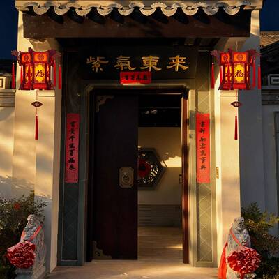 2026新年笼发光旋转六灯春角节装宫饰大灯门阳台木质中式古风ARW
