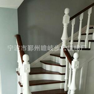 宁波实木楼梯 精装旋转楼梯别墅楼梯扶手复式楼 阁楼楼梯厂家直销