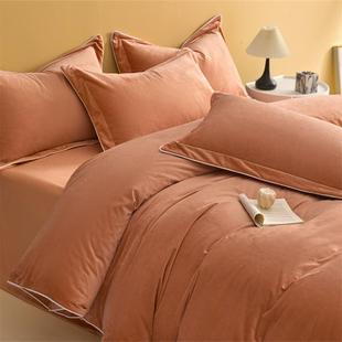 加宝绒2床上 类高级感加厚婴儿宝绒四件套牛奶绒冬款 正品 0A24新款