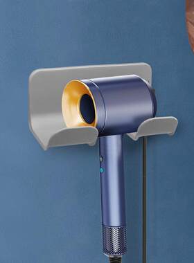 Bathroom storage rack, wall-mounted hair dryer holder, no-dr