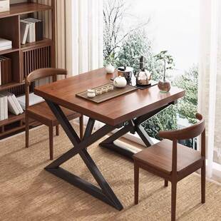 新中式阳台茶桌椅组合小型家用客厅茶水台泡大板茶桌办公室喝茶桌