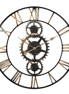 热约HRSK-001卖挂钟复墙静音装饰钟表个性简古挂客厅时钟钟