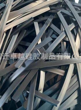 黑色硅胶方条硅胶密实密封条平板方条矩形实心机械胶条扁条