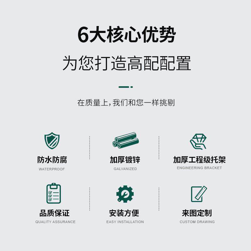太阳能光伏板落地支架光伏板组件发电板抱杆落地通用安装固定架子
