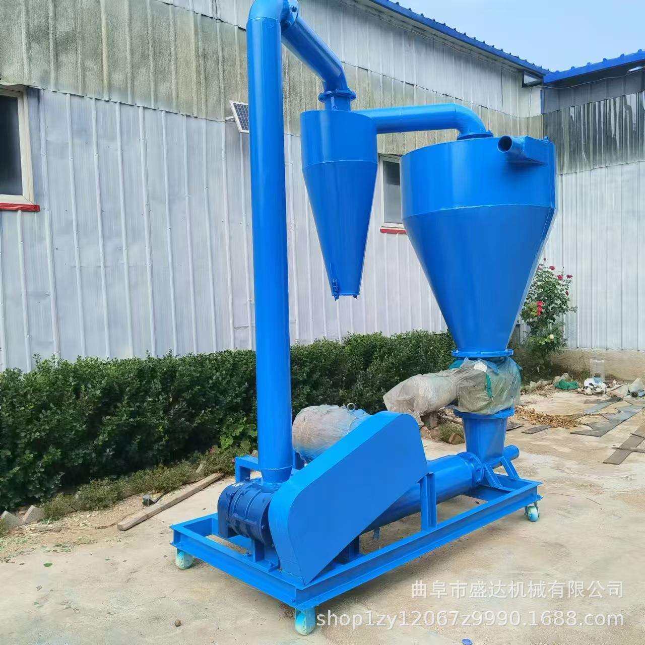 蓖麻子运输无破损气力吸粮机小型4寸软管管道负压风力运输机