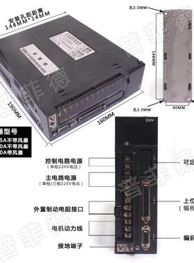 交流伺服电/机驱动器套6装400W/750W/LLV1.5KW/2/.3KW080/110130