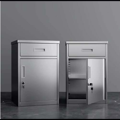 304不锈钢柜子收纳柜矮柜室外户外办公室文件带锁抽屉收纳工具柜
