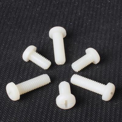 尼龙圆头盘头十一字螺丝手拧M4*5/6/8/10/12/25/30PAPC塑料绝缘