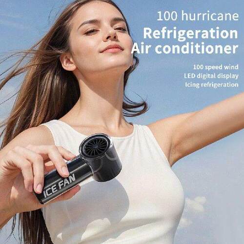 3000mAh Handheld Turbo Fan LED Digital Display Adjustable