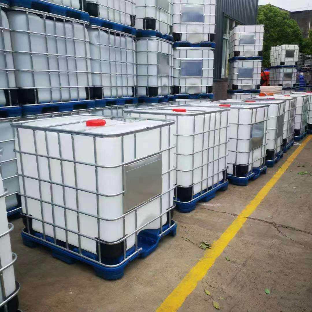 1000L吨桶耐酸碱化工桶塑料储水罐集装桶带铁架方形大容量