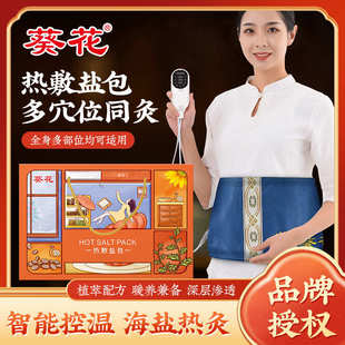 电加热海盐热敷包家用粗盐热敷护腰带艾灸盐包批发 葵花热敷盐包