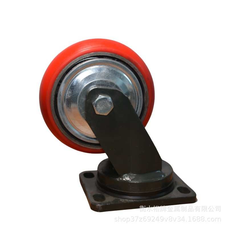 万向6定向脚轮静音4重型8寸脚轮刹车5轮重型万向寸轮工业轮寸寸