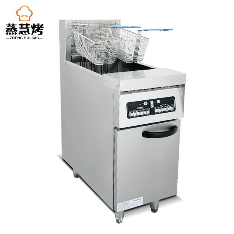电脑版立式油炸锅商用大容量电炸炉炸油条机半自动油炸炉