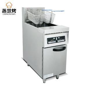 蒸慧烤电脑版立式油炸锅商用大容量电炸炉炸油条机半自动油炸炉