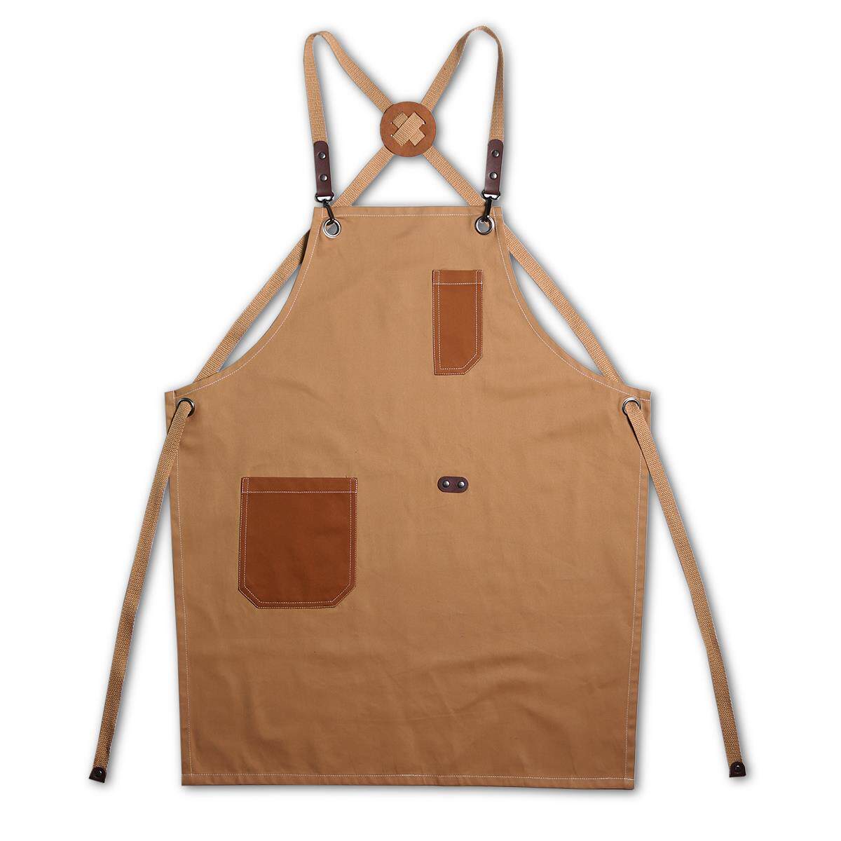 正品清库撞色全棉围裙咖啡房店酒西餐厅厨家吧手工工作服女定制lo