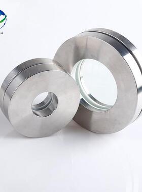 304不锈钢对夹法兰视镜卫生级平板焊接玻璃观察视镜DN65 50 80