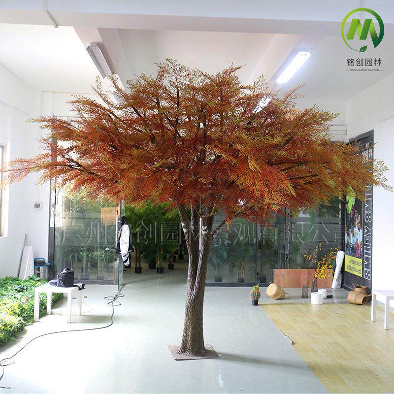 大型玻璃钢仿真南天竹大树造型树公园造景装饰摆件南天竹假树树艺