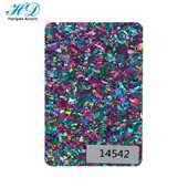 厂家直销彩色亮片葱粉亚克力 饰板材 特殊花纹不规则葱粉闪粉板装