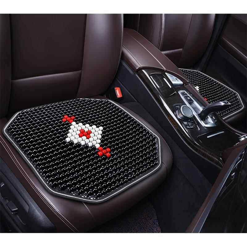 JEEP自由光自由侠牧马人指南者木珠子汽车坐垫座椅套半包凉座垫套