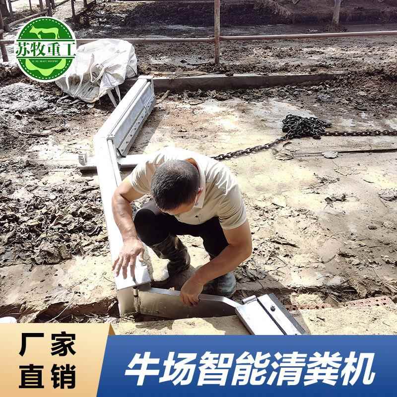 畜牧设备牛场刮粪机养殖场用全自动智能清粪机一拖二刮板